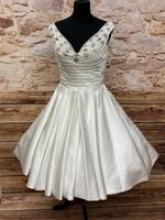 Vintage 50er Brautkleid | Satin & Pailletten | Swing | Gr. 36 Köln - Porz Vorschau