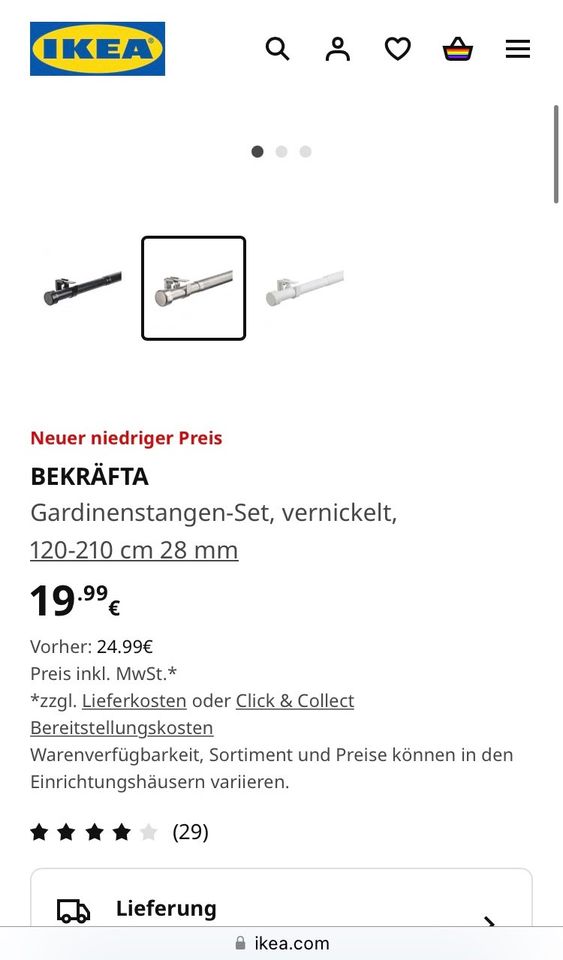 Gardinen -Set von Ikea, unbenutzt, neu in Berlin