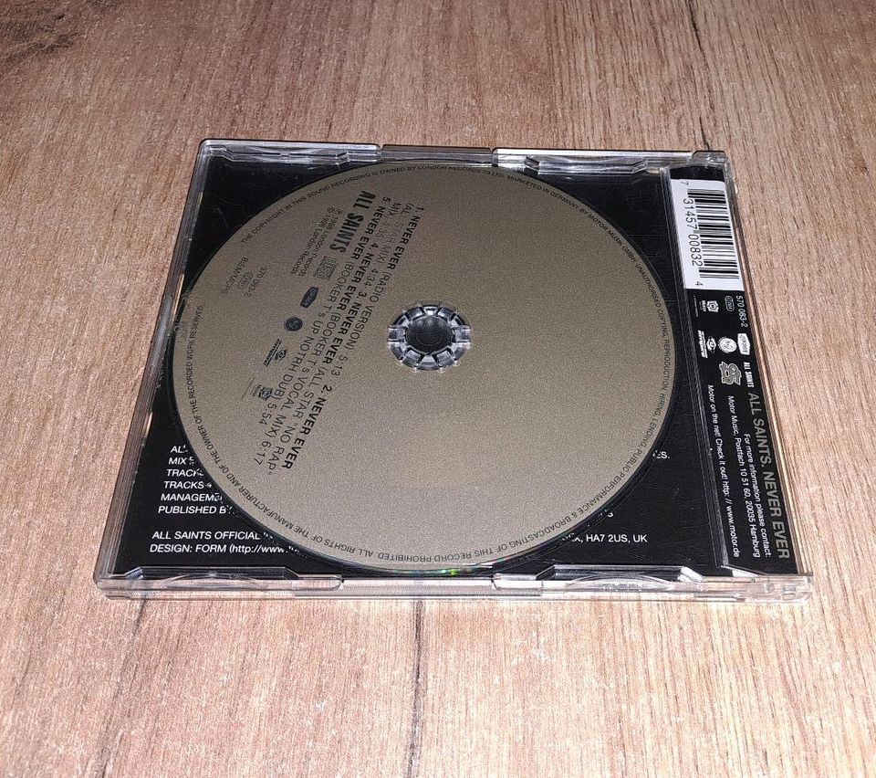 Maxi Single CD ALL SAINTS Never ever 1998 in St Gangloff