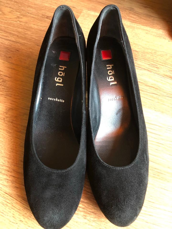 Högl Pumps Sachetto schwarz Wildleder Größe 5,5 / 38 - 38,5 in Berlin