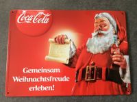 Coca Cola Blechschild Weihnachtsmann Nordrhein-Westfalen - Baesweiler Vorschau