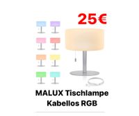 MALUX RGB Tischlampe Kabellos Warmweiß Dimmbar LED Tischleuchte Akku 8 Farben Farbwechsel Outdoor Wasserdicht IP44 LED Tischlampe Dekor für Haus Garten Balkon Esstisch (Silber) Lampe Leuchte NEU Bielefeld - Bielefeld (Innenstadt) Vorschau