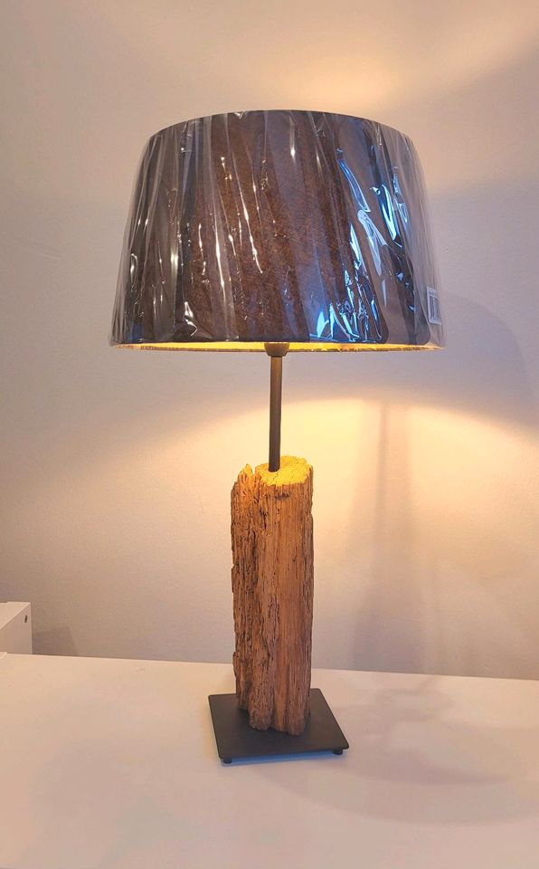 Lampe Tischlampe Stehlampe Landhaus Eiche Holz Upcycling in Pappenheim