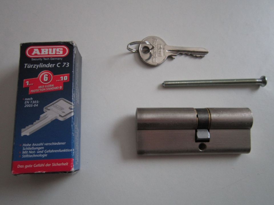 Sicherheitstürzylinder ABUS 80mm 45/35 mit 1 Schlüssel Edelstahl in Papenburg