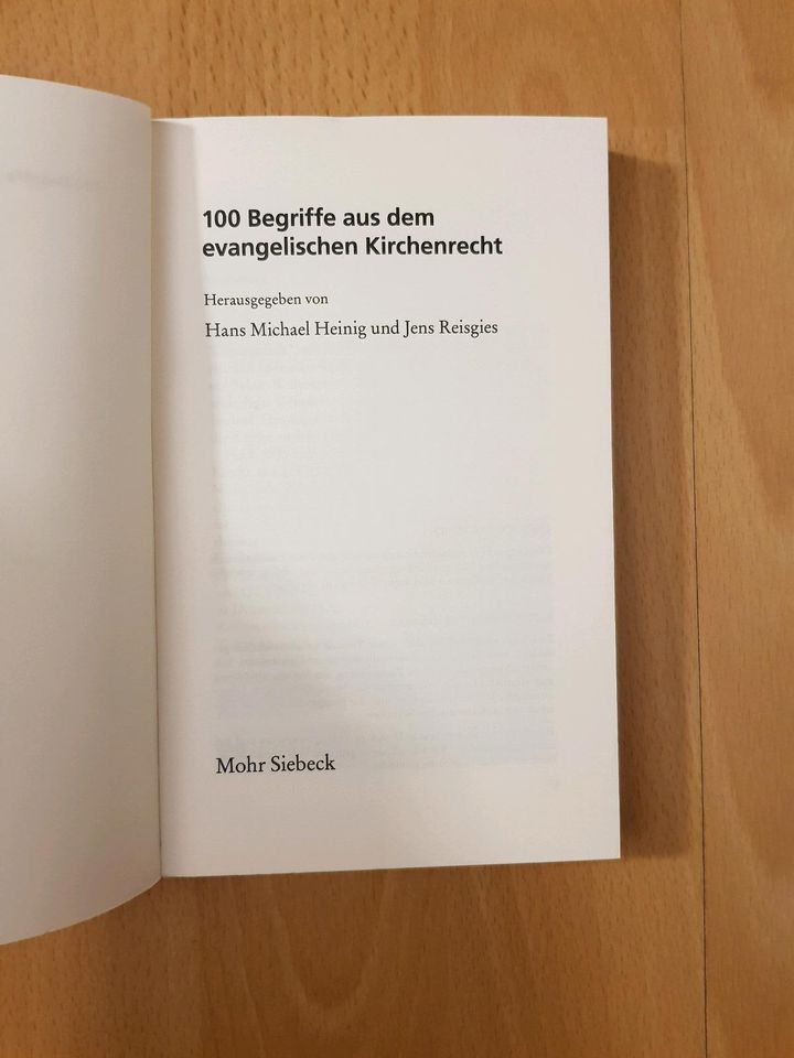 Heinig 100 Begriffe evangelischen Kirche Mohr Siebeck Buch Bücher in Frankfurt am Main