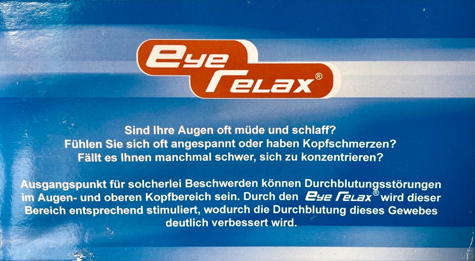 Augen-Relax-Brille „eye relax“ - neuwertig in Radolfzell am Bodensee