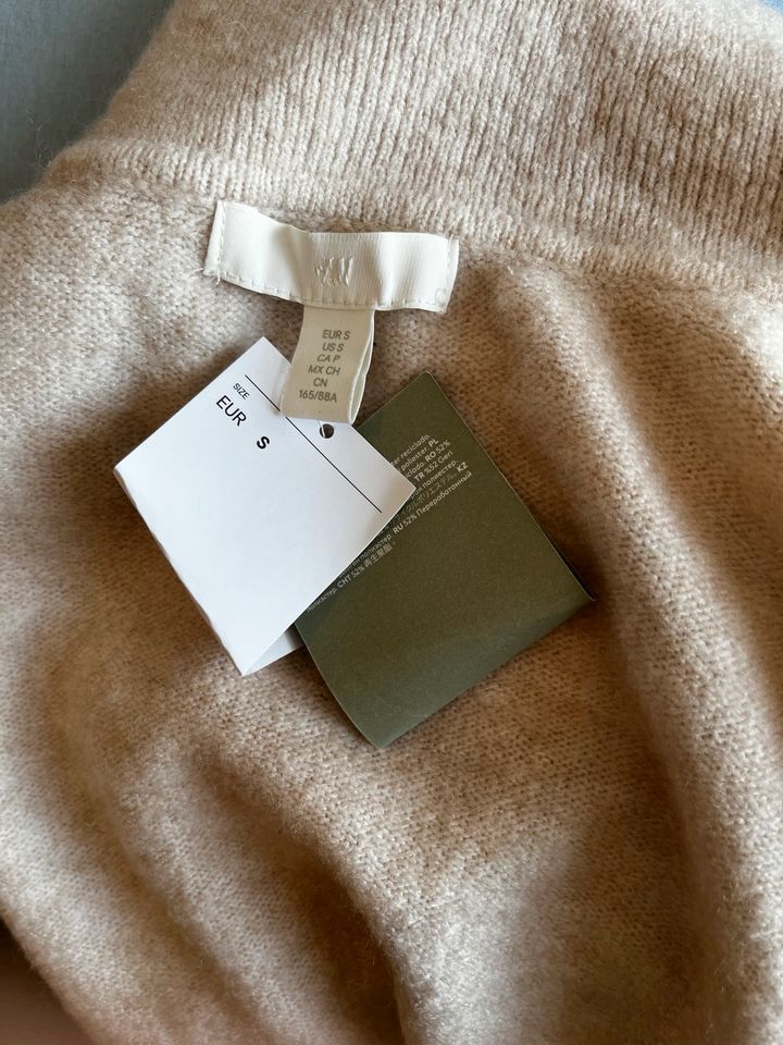 H&M Strickpullover Kragen V Ausschnitt beige Creme Gr. S 36 Zara in Leopoldshöhe