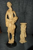 Statuette Figur Fischer elfenbeinfarbig und Vase/Kerzenständer Niedersachsen - Aerzen Vorschau