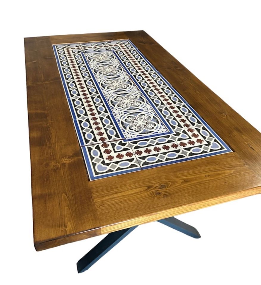 Holztisch mit Fliesen Primero 180x100 Tisch in Gustow