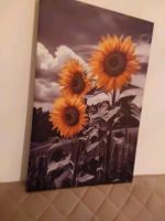 Leinwand Sonnenblumen, Kunstdruck  neuwertig Baden-Württemberg - Gailingen am Hochrhein Vorschau