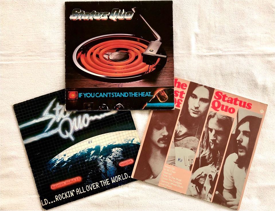 Status Quo, 3 Vinyl LPs, 1971-1978,  Sammlung Konvolut in Reiser Gem Gars