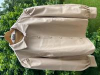 WIE NEU Kunstleder Bluse mit Puffärmeln beige/rose XL(L) Nordrhein-Westfalen - Düren Vorschau
