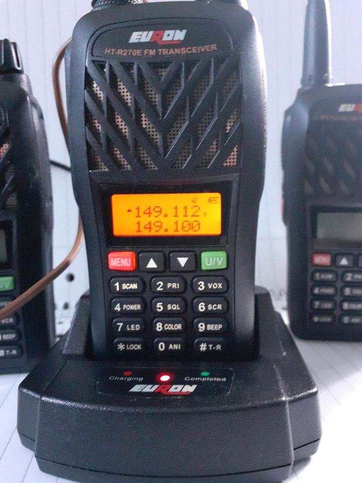 3x EURON HT-R270E FM Transceiver UHF VHF Dualband PMR Freenet in Porta Westfalica