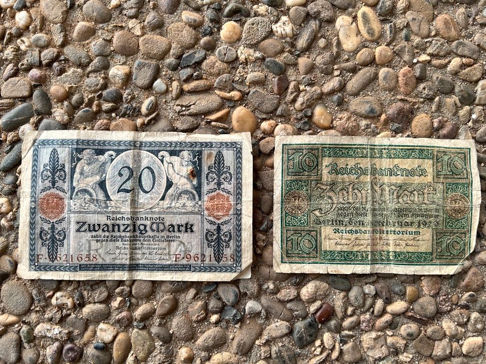 Geldscheine Reichsmark Mark Antike Geldscheine Geld in Liederbach