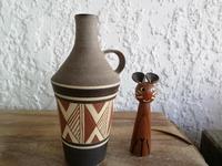 Vase 60er Studiokeramik UDO Mertzdorf Ritzdekor DDR MidCentury Rheinland-Pfalz - Wissen Vorschau
