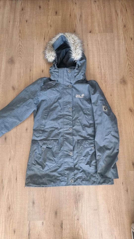 Jack Wolfskin Wave Hill Parka  3in1 Jacke  XS 34 Innenjacke grau in Senden