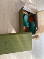 Gucci Ayrton Slipper Mokassins Drivers Loafers Grün Gr. 41 Mülheim - Köln Dünnwald Vorschau