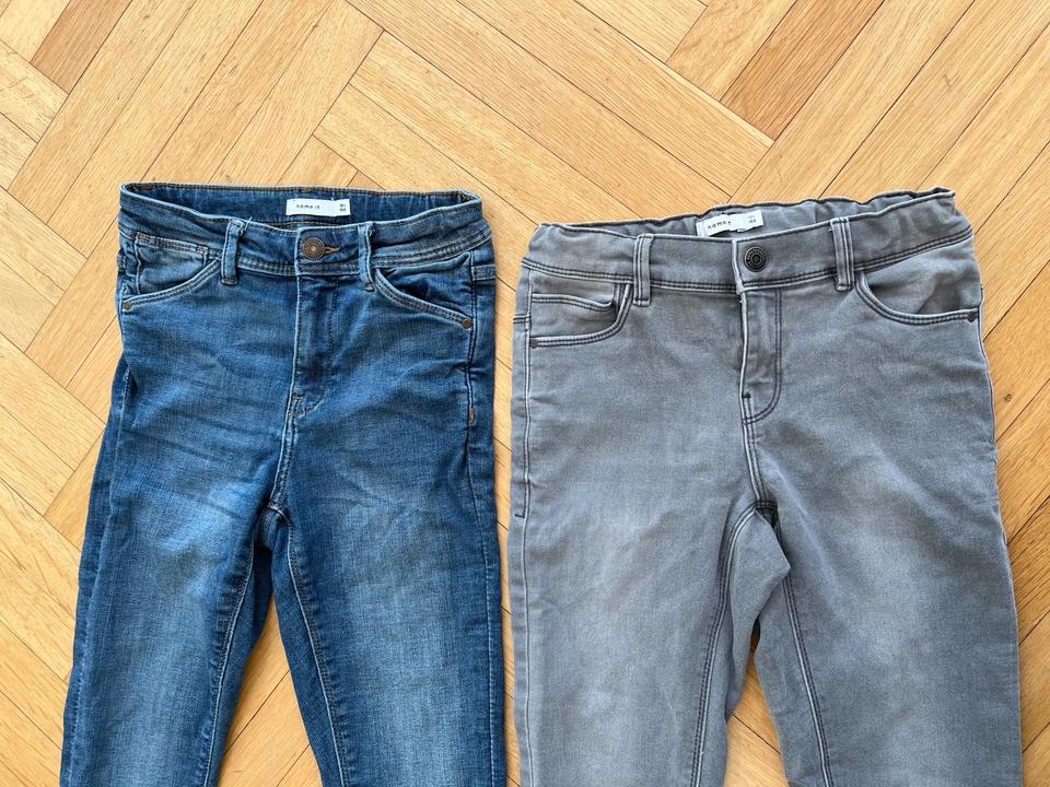 Name It Jeans 152 blau grau schmal geschnitten Modell Polly in Ratingen