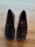 Daniel Hechter Halbschuhe in braunem Lackleder Hessen - Schlüchtern Vorschau