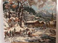 Gobelin Winteridylle nach H. Bürkel 90x50cm 1985 Bayern - Augsburg Vorschau