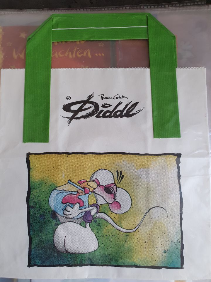 ca. 20 Jahre alte Diddl-Sammlung, Sticker, Klebezettel, Tütchen in Dresden