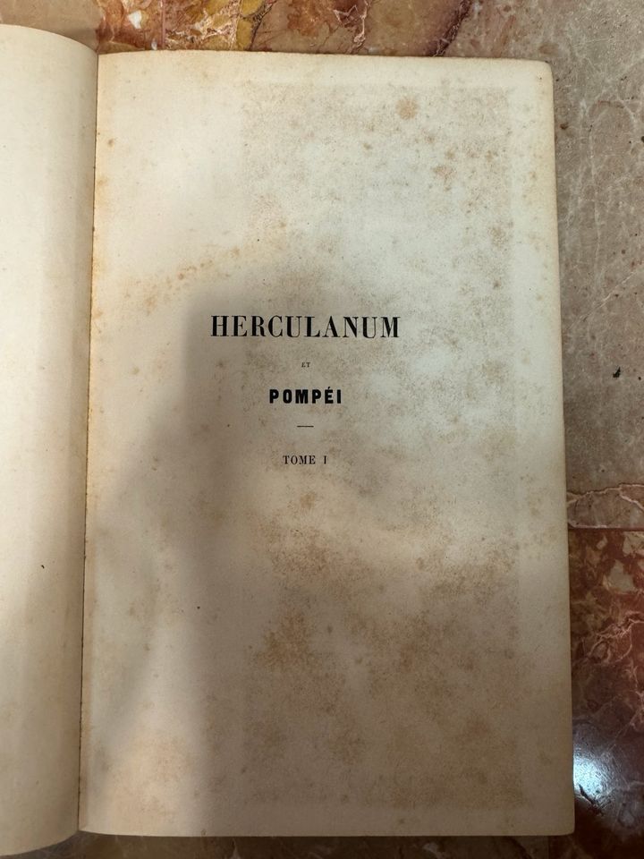 Herculanum et Pompéi - antiquarische Bücherreihe (Tome I-VIII) in Garching b München