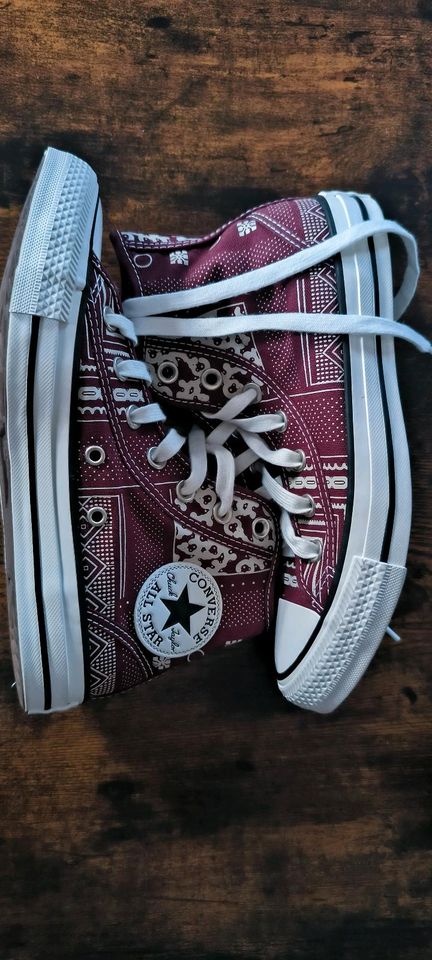 Converse, Chucks High, Geometric Patchwork, Bordeaux/White, 37,5 in Duisburg