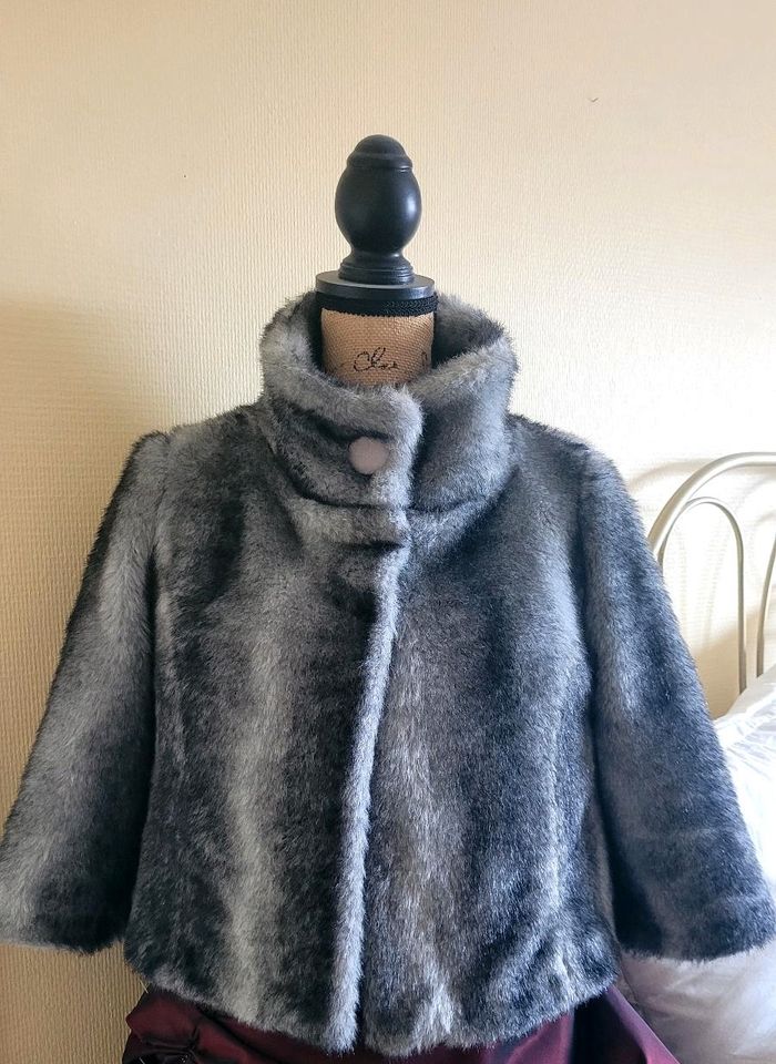 Kunstfelljacke/ Kurzjacke grau Gr. M neu in Berlin