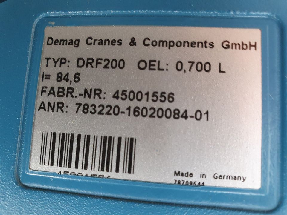 Demag Reibradantrieb / Fahrantrieb / Antrieb ZBF63 8/2 - 3 St. in Nordrhein- Westfalen - Bottrop, Heimwerken. Heimwerkerbedarf gebraucht kaufen