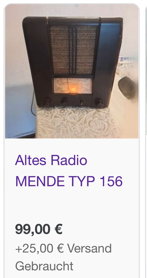 MENDE Röhrenradio antik ArtDeco Anleitung Originalzustand‼️ in Berlin