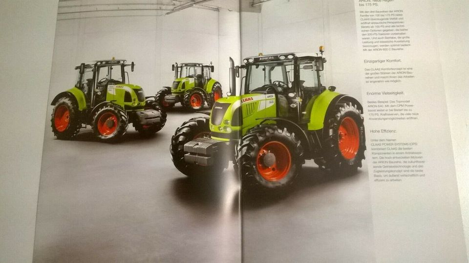 Traktor - Prospekt " CLAAS ARION " von 2011 / Top-Zustand in Röslau