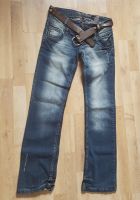 Fresh Made Damen 4Jeans Hose mit Gürtel Gr. S Nordrhein-Westfalen - Eschweiler Vorschau