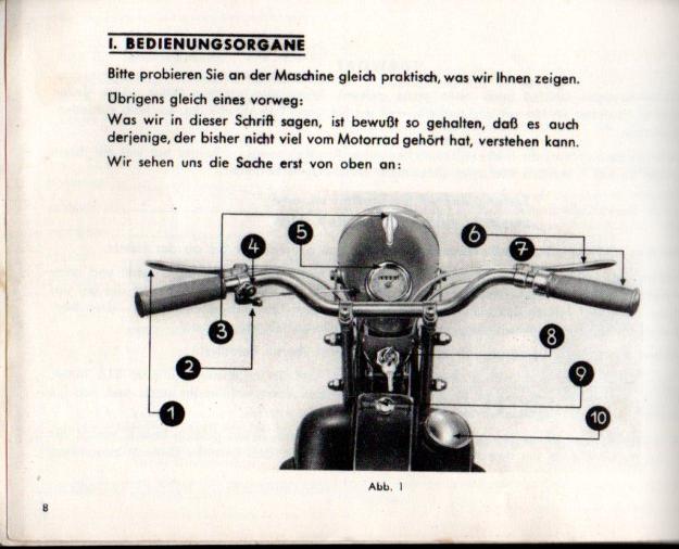 Adler M 100 Bedienungsanleitung Betriebs-Anleitung 1951 / 52 in Schopfheim