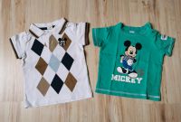 2 T-Shirts Mickey Mouse Gr. 74 C&A H&M Sachsen-Anhalt - Elsteraue Vorschau
