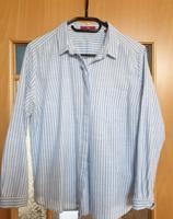 Hemdbluse von S.Oliver Gr. 44-46 weiß/blau Nordrhein-Westfalen - Büren Vorschau