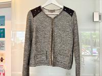 Blazer Strickjacke grau Creme Glitzer Nieten Comma Gr. 36 Bayern - Regensburg Vorschau