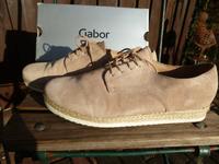 Sneaker, leichter heller Sommerschuh, Velourleder, Gabor Gr.8 Hessen - Modautal Vorschau