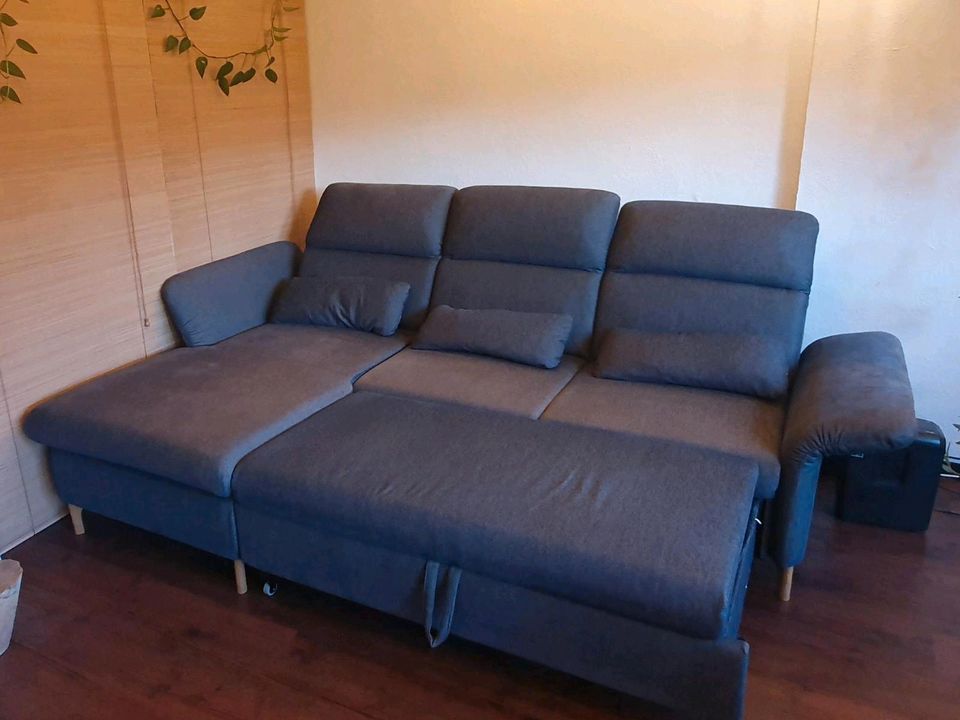 IKEA FAMMARP 3er-Bettsofa, Schlafsofa, links schwarz / grau in Offenbach