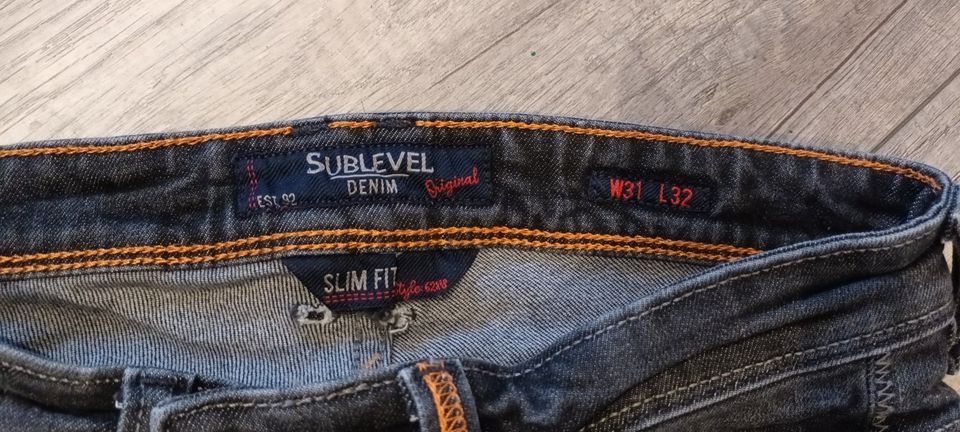 Herren-Jeans Marke Sublevel Gr. 31/32 in Treuchtlingen