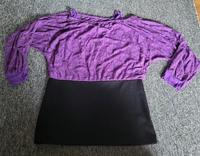 Melrose Langarmshirt Frühling lila schwarz Gr.42 Brandenburg - Premnitz Vorschau