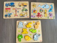 3x Steckpuzzle von Goki aus Holz Schleswig-Holstein - Büdelsdorf Vorschau