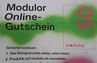 Gutschein Code 50 EUR Modulor Onlineshop Brandenburg - Schulzendorf bei Eichwalde Vorschau