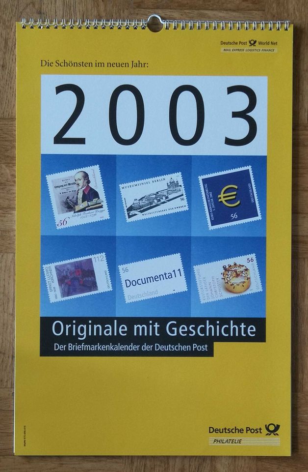 Deutsche Post Briefmarkenkalender 1995,1997-2010 in Kreuztal