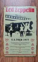 Blechschild * Led Zeppelin *  U.S. Tour 1977 Nordrhein-Westfalen - Ratingen Vorschau