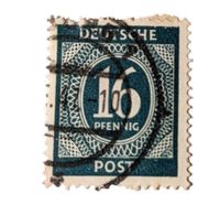 Briefmarke Aliierte Besatzung Ziffer im Oval 16 Pfennig Bayern - Großheirath Vorschau
