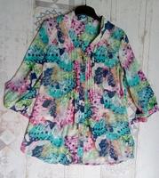 Oberteil,Bluse,bunt,transparent,Sommer,leicht,3/4 Arm,Gr.38/40 Nordrhein-Westfalen - Gütersloh Vorschau