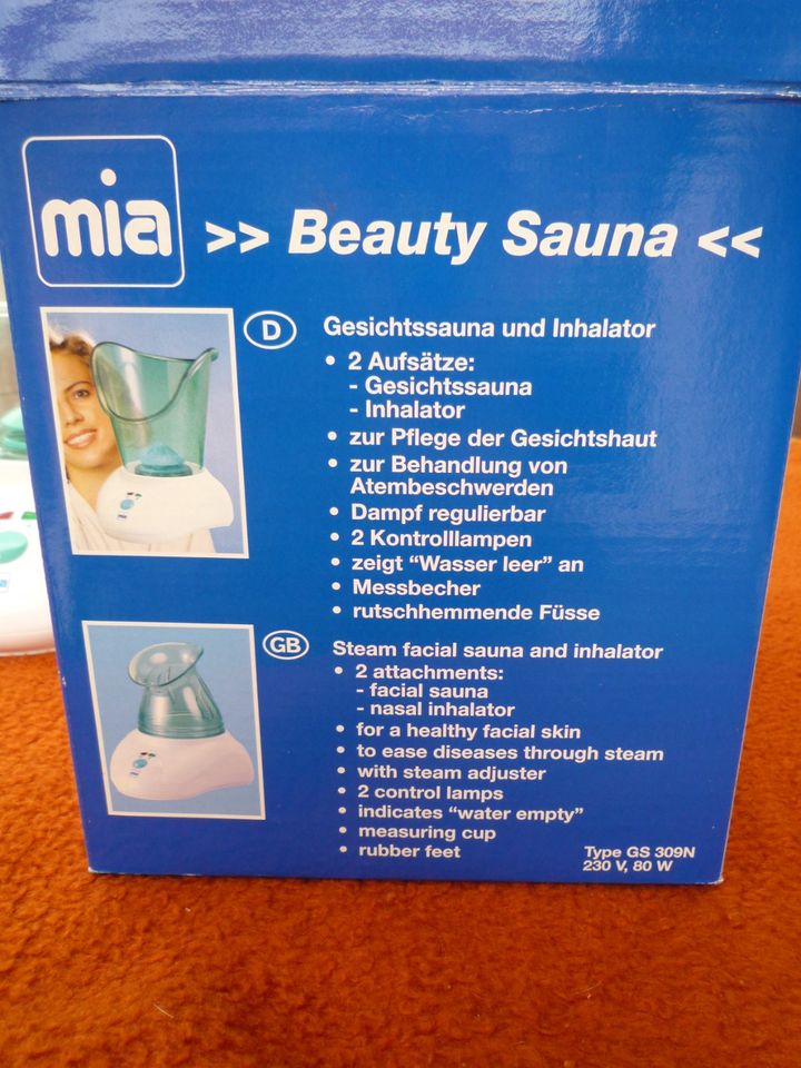 Mia Beauty Sauna, Gesichtssauna und Inhalator in Heide