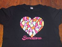 Damen/Mädchen T-Shirt Barcelona Gaudi Style schwarz basic Gr. XS Nordrhein-Westfalen - Düren Vorschau