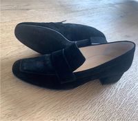 Högl Gr 38 (UK 5) Slipper Halbschuhe Mokassin Schwarz Velours Hamburg-Nord - Hamburg Ohlsdorf Vorschau