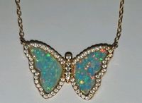 Kette Butterfly Schmetterling Silber 925 vergoldet Opal Kristalle Eimsbüttel - Hamburg Schnelsen Vorschau